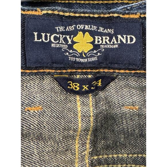 Lucky Brand Vintage 361 Mens Blue Mid Wash Denim Straight Leg Jeans Size 38x34 - Picture 3 of 7